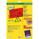 Zweckform High Visibility Neon Labels Printable A4 Sheets - Pack of 25 Sheets