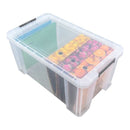 NEW Whitefurze 54L Allstore Transparent Storage Box with Lid 64 x 38 x 31 CM