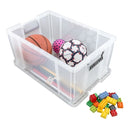 NEW Whitefurze 70L Allstore Transparent Storage Box with Lid 66 x 45 x 32 CM