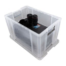 NEW Whitefurze 85L Allstore Transparent Storage Box with Lid 66 x 44 x 39 CM