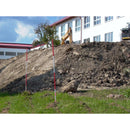 BMI Wooden Ranging Pole Triangular Three-lug Tip Luminous Red & White Length 2.16 m - Pack of 1