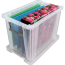 NEW Whitefurze 18.5L Allstore Transparent Storage Box with Lid 40 x 26 x 29 CM