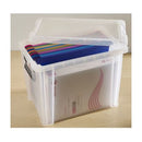 NEW Whitefurze 18.5L Allstore Transparent Storage Box with Lid 40 x 26 x 29 CM