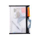 NEW Herma Universal Zipper Pouch A4 with Filing Tabs - Black