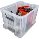 NEW Whitefurze 36L Allstore Transparent Storage Box with Lid 48 x 38 x 32 CM