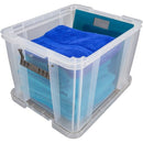 NEW Whitefurze 36L Allstore Transparent Storage Box with Lid 48 x 38 x 32 CM