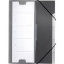 Durable Office Coach 5 Dividers 3 Flap File with Elastic Band & Front Organizer Index - A4