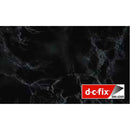 NEW D-C- Fix Design Foil Self Adhesive Sticky Back Plastic Vinyl Film Marble Pattern Black 45cm x 15 Meter
