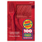 Amscan Big Party Cutlery Pack Red - Pack of 100
