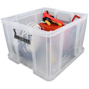 NEW Whitefurze 48L Allstore Transparent Storage Box with Lid 49 x 44 x 32 CM