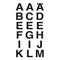 Herma A-Z 15mm Letters Black Bold on Transparent Squares 20x20mm Weatherproof  Labels - 2 Sheets