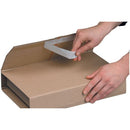 NIPS Flat Easy Pack Wrap Around Cardboard Box Packaging Adjustable Hight - Pack of 1
