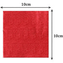 Foil Chocolate Candy Wrappers Colored Square 4"x4" - Pack of 100 Sheets