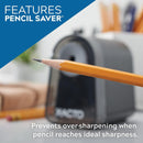 NEW X-ACTO Mighty Mite Electric Pencil Sharpener, Black/Silver