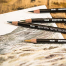 Derwent Tinted Charcoal Watersoluble Professional Quality Charcoal Drawing Pencils - Tin Set