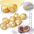Foil Chocolate Candy Wrappers Colored Square 4"x4" - Pack of 100 Sheets