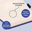 Dingbats Symbols Cloth Hardcover Plain Flip Pad with Elastic Band 100 Sheets - A6
