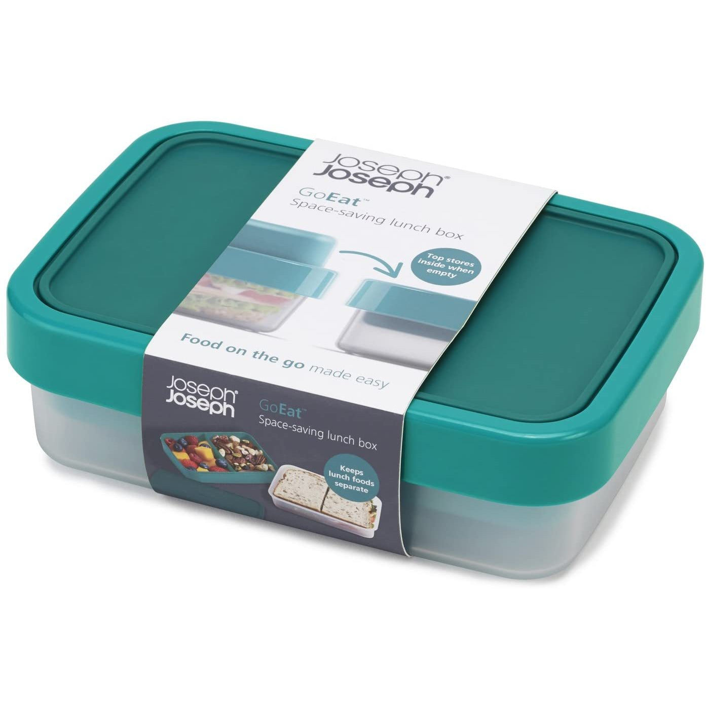 Joseph Joseph GoEat Compact 2-in-1 Lunch Box - Turquoise