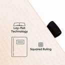 Dingbats Symbols Cloth Hardcover Plain Flip Pad with Elastic Band 100 Sheets - A6