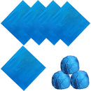 Foil Chocolate Candy Wrappers Colored Square 4"x4" - Pack of 100 Sheets
