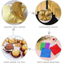 Foil Chocolate Candy Wrappers Colored Square 4"x4" - Pack of 100 Sheets