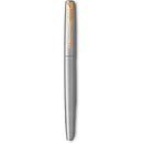 Parker Jotter Stainless Steel Chrome Color Trim GT Fountain Pen + Ballpoint Pen in a Gift Box