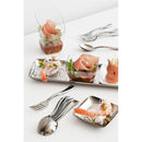 Sabert Mozaik Metal Silver Disposable Plastic Catering Mini Square Plates 6x6cm - Pack of 20