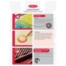 Derwent Lightfast Pencils Tin Round Premium Core Strength Creamy Texture Ideal For Fine Art Drawing & Colourings Professional Quality - Tin Set