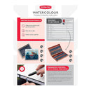 Derwent Watercolour Pencils Painting & Drawing Ideal for Blending & Layering Wax-Based Professional Quality - Tin Set