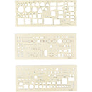 KOH-I-NOOR Electro Drawing Template Ruler Set/3