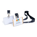 Durable ID Name badge CLICK FOLD 54x90mm with textile lanyard Black