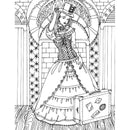 Dreamland Publications Victorian Fashion Adult Coloring Book - 30 Sheets