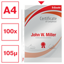 A4 U جيب شفافيات مثقبة سميكة ازلته بريميوم حرف