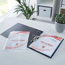 A4 U جيب شفافيات مثقبة سميكة ازلته بريميوم حرف