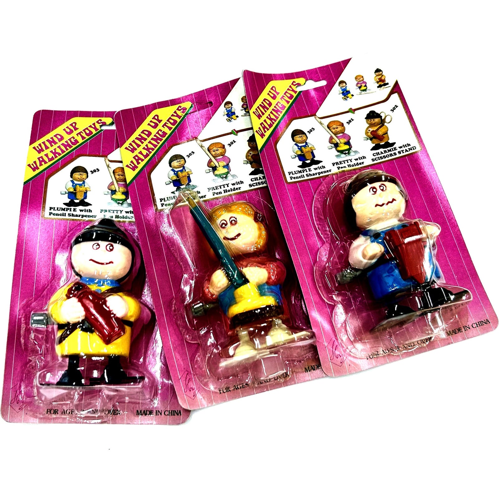 Party Favors Wind-up Walking Figures - Pack of 3