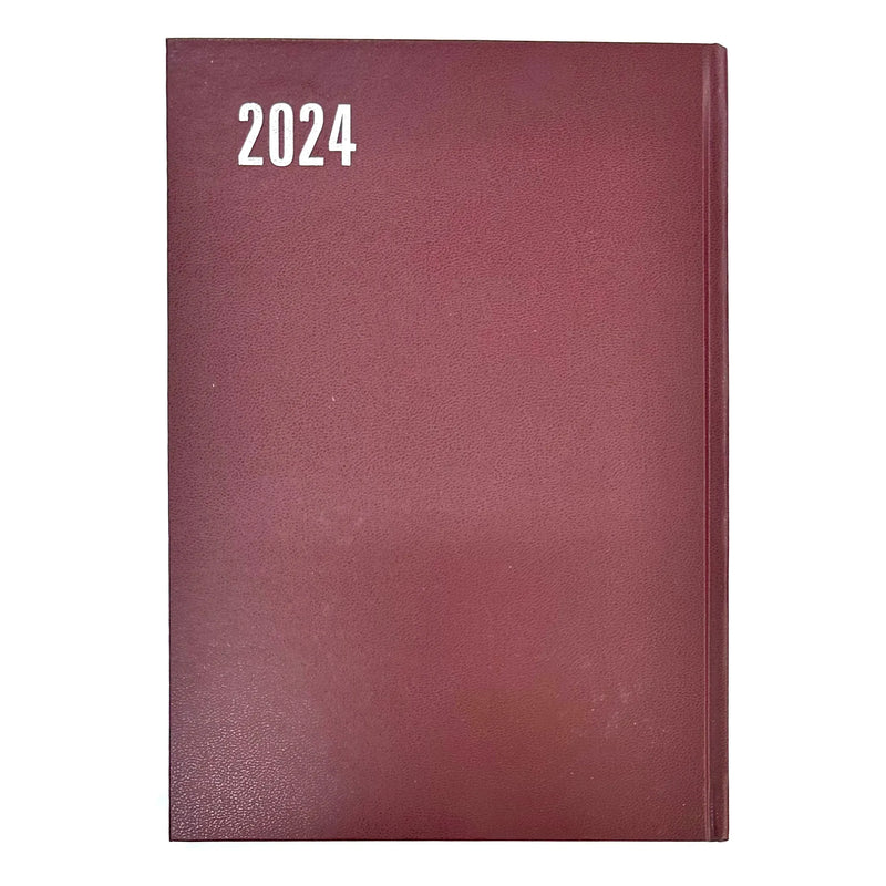 Bassile 2024 Hard Cover Accounting Ledger Diary with Monthly Tabs - B5