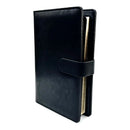 Bassile 2024 Organizer PVC Wallet Daily Diary Gilded with Zipper Pocket & Pen Loop A5
