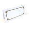 Gift Card Tag Plain White with Simple Gold Border 7x14cm