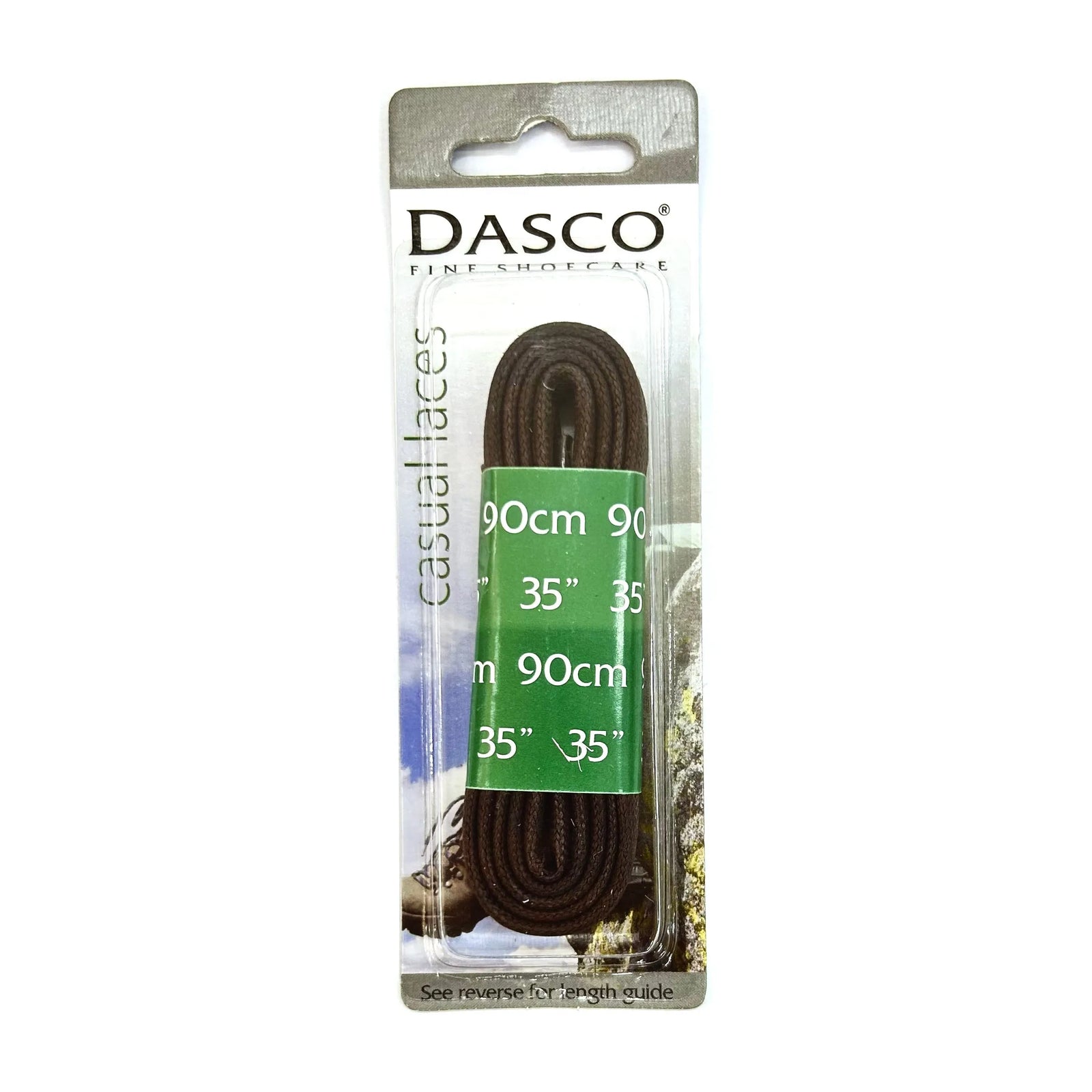 Dasco Casual Laces Waxed Flat 4mm - Brown