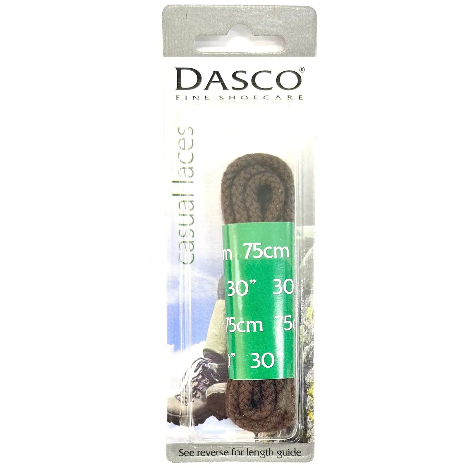 Dasco Casual Laces Waxed Chunky Cord 4mm - Brown