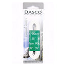 Dasco Casual Laces Waxed Broad Flat 4mm - White  90cm