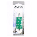Dasco Casual Laces Waxed Broad Flat 4mm - White  90cm