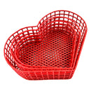 طقم عرض خاص سلة معدنية ملونة كبير الحجم شكل قلب سعة ٣