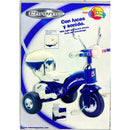 Special Offer Coloma Y Pastor Chrome Police Vespa Tricycle with Handle - 1.5 to 3 Years