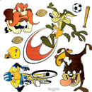 Smart Deco Removable & Repositionable Decorative Large Wall Stickers - Looney Tunes