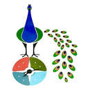 Smartdeco Removable & Repositionable Decorative Large Wall DeCal Stickers - Peacock