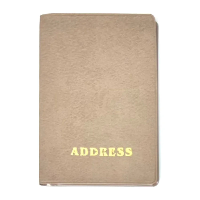 Vintage Bassile Telephone & Address Book 10x70mm  Soft PVC Cover Assorted Colors English  - Pack of 5