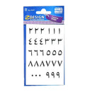 NEW Zweckform 0-9 Arabic Numbers 12mm Labels Black Numbers on White - Pack of 90