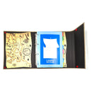 ملف فايل مدرسي ٤ حلقات كرتون مقوي مجلد و ملون مع ورق مسطر و ٨ فواصل ٣٢×٢٦×٤ سم انديانا جونز