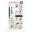 طقم اقلام تحبير روترنغ ايزوغراف + فرجار بعلبة جلد كلاسيكي عتيق